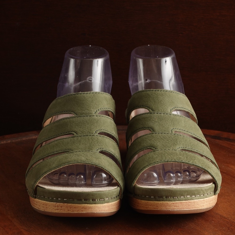 Dansko Sandals Womens SZ EU 39 US 8.5-9 Green Lyndi Slide Comfort Coastal Shoes - Picture 9 of 15